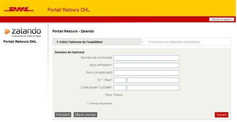 www.zalando/retour